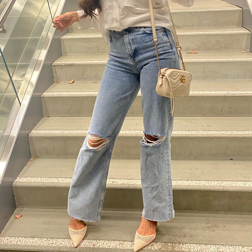 - The 90s full length damaged in Chelsea blue